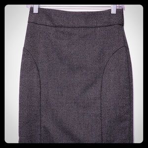Banana Republic dark gray tweed pencil skirt